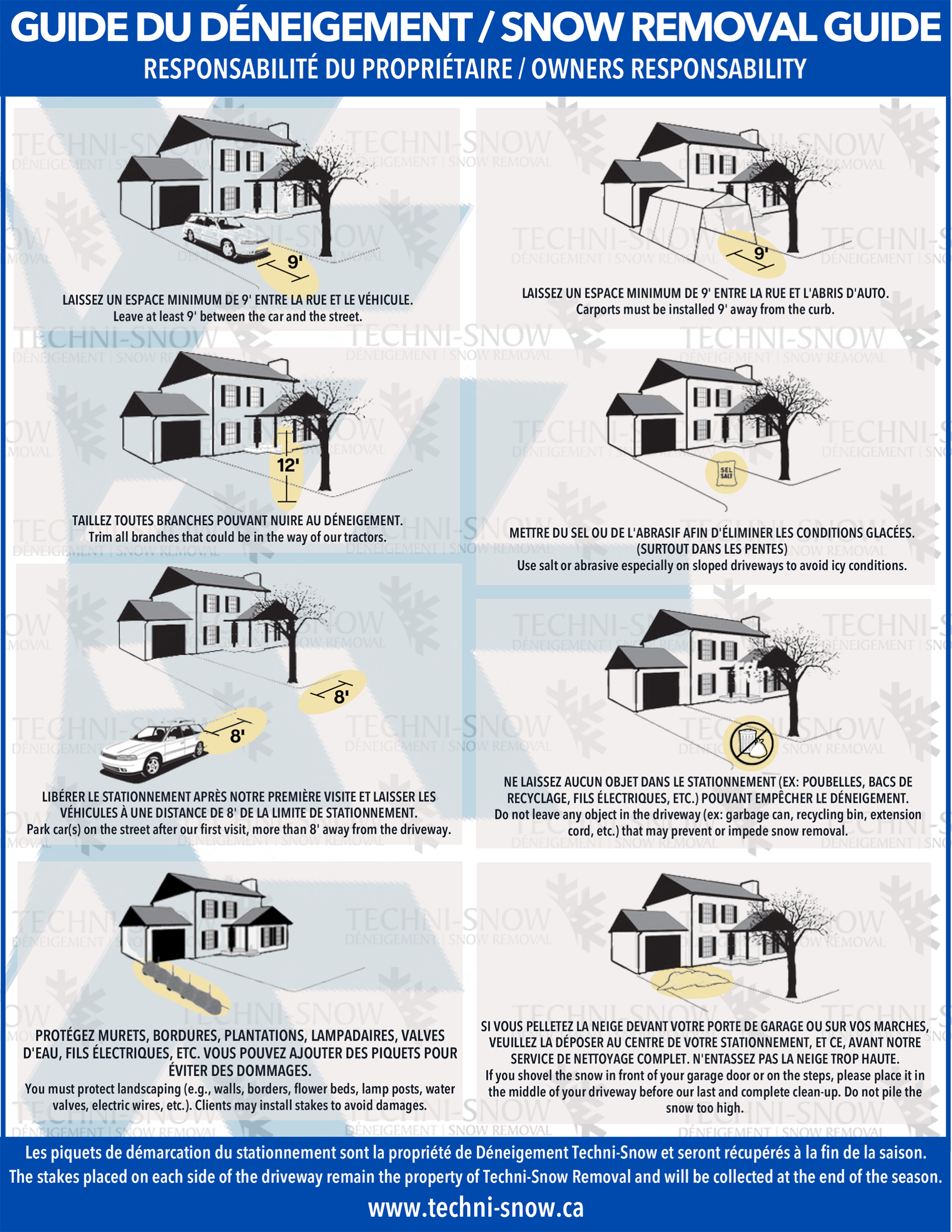 GUIDE DU DÉNEIGEMENT - SNOW REMOVAL GUIDE